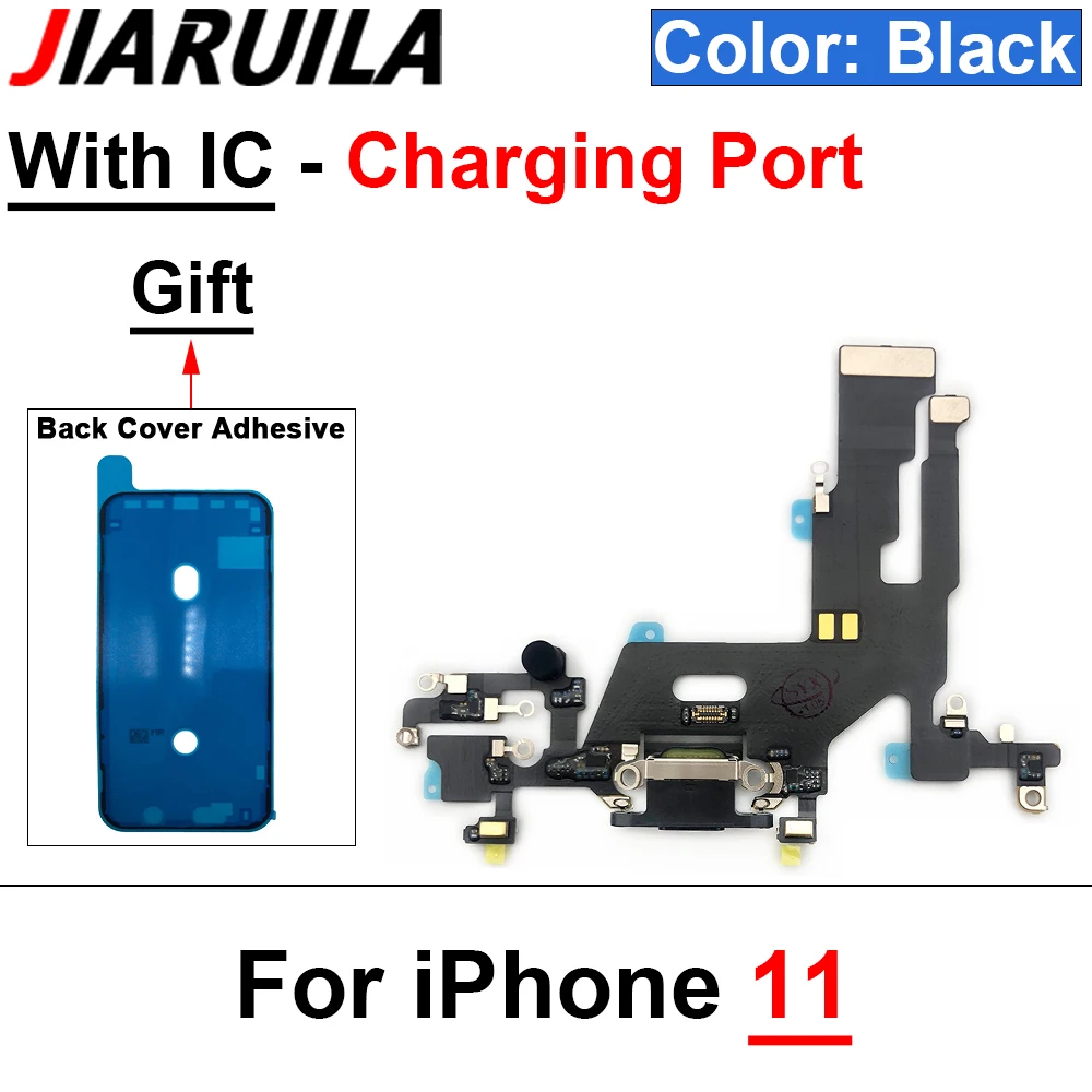 Cavo flessibile per porta caricatore USB da 1 pz per Iphone 11 Pro Max 14 Plus 12 Pro Connettore per caricabatterie dock con microfono flessibile