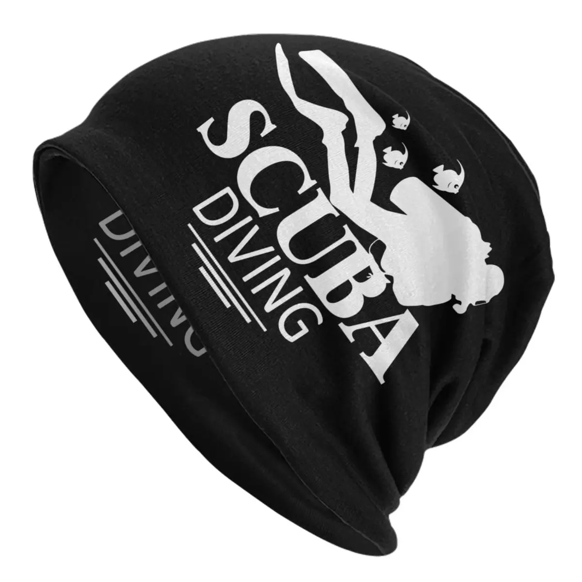 Funny Scuba Diving Skullies Beanies Caps Men Women Unisex Fashion Winter Warm Knitting Hat Adult Dive Bonnet Hats