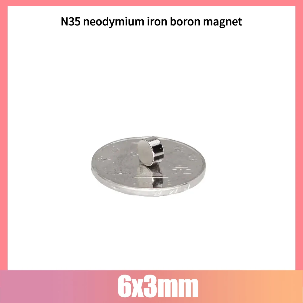 6x3mm Disc Bulk Sheet Neodymium Magnet 6x3 Small Round Powerful Magnets 6*3mm Rare Earth Magnets 6*3mm