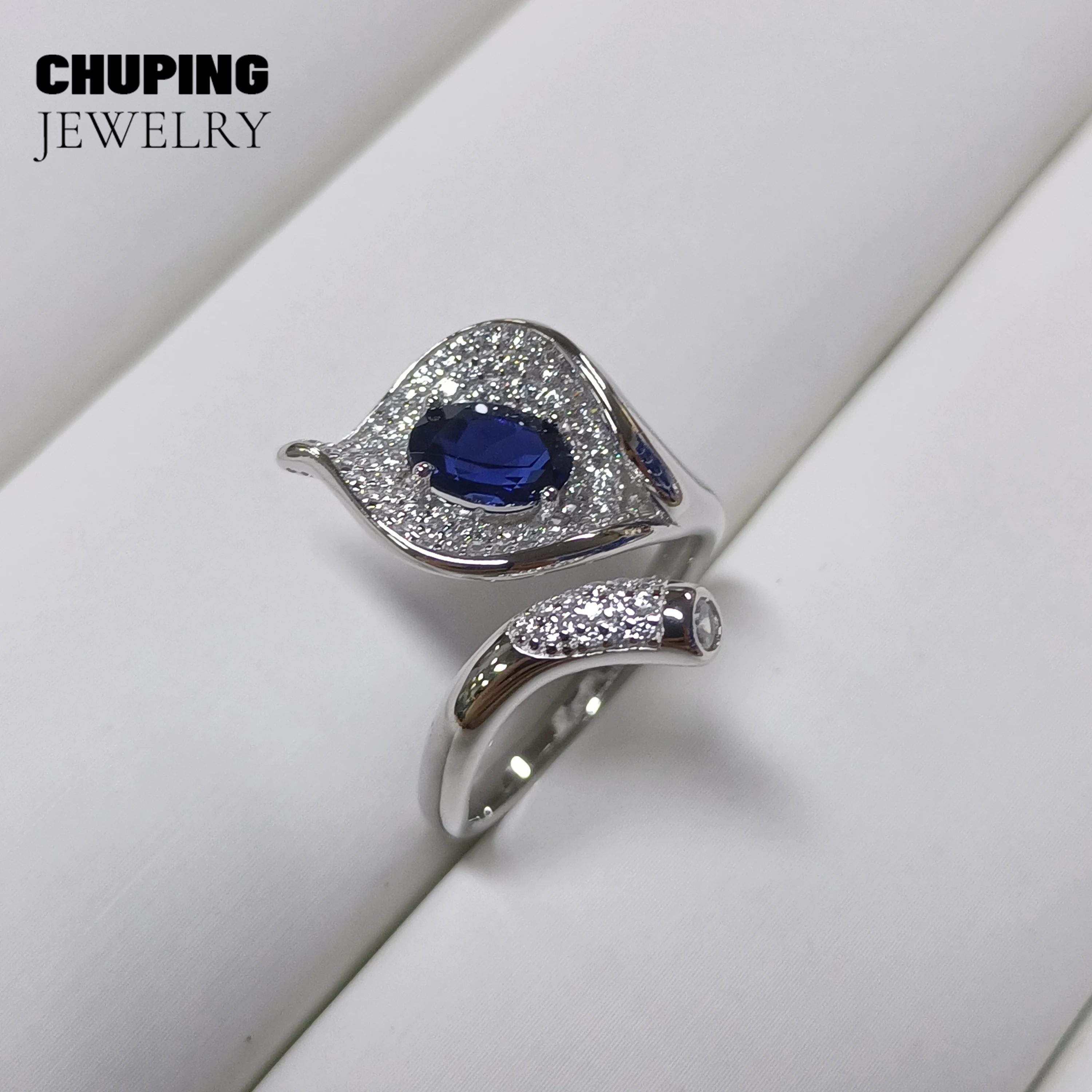 

Chu Ping Fashion Jewelry Lab Sapphire & Ruby & Emerald Oval Shape 5*7mm S925 Ring For Valentine's Day Anniversary Surprise Gift