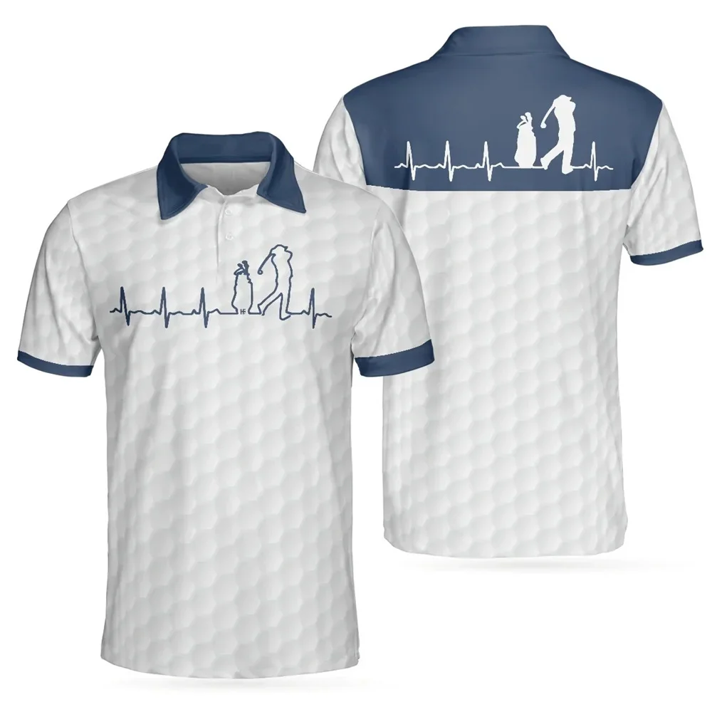 Men Golf Shirts Fashion Polo Shirt Lapel High-end Summer Short Sleeves Sports Shirts Casual T-shirt Quick Dry Breathable Clothes