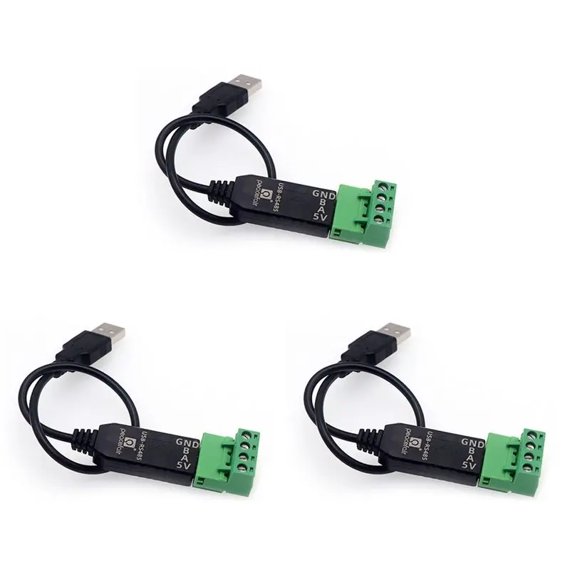 3X Peacefair RS485 To USB 485 Converter Adapter Support For Win7 XP WIN98 WIN2000 WINXP WIN7 WIN10 VISTA