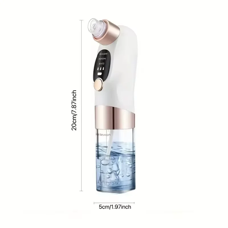 USB charging blackhead cleaning and beauty device - portable facial pore cleaner with 5 probes for gentle and safe cleaning