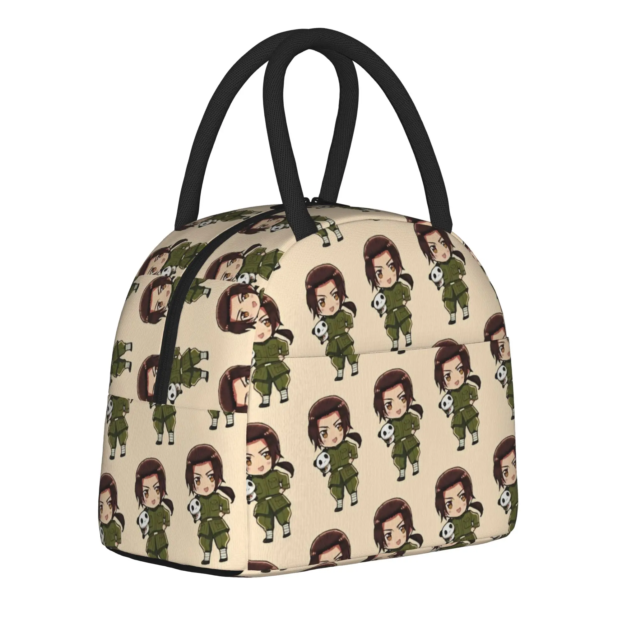 Hetalias Axis Powers Insulated Lunch Bag for Men Women  Storage Food Box Reusable Thermal Cooler Lunch Boxes For Travel