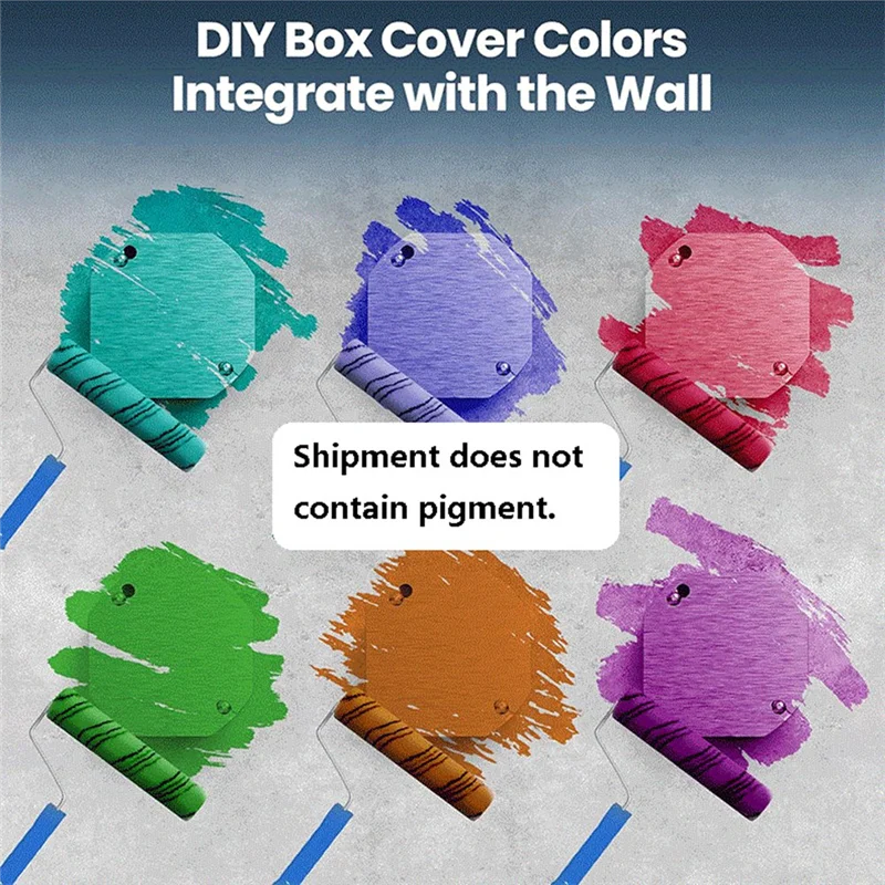 ABGR-4 عبوات غطاء صندوق كهربائي مثمن، أغطية صناديق توصيل معدنية من الفولاذ المجلفن، غطاء صندوق مخرج لصندوق مثمن