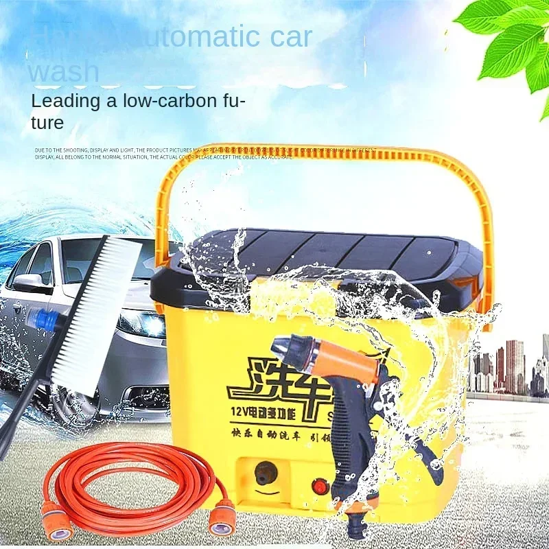 Durable 25L Car Mounted 12V Car Washer Electric High Voltage Household Portable Multifunctional Car Brush Water Gun