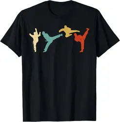 Taekwondo Kicks Retro Korean Martial Arts Men Women Gift T-Shirt Unisex Summer Streetwear Tops Customizable Ropa Hombre