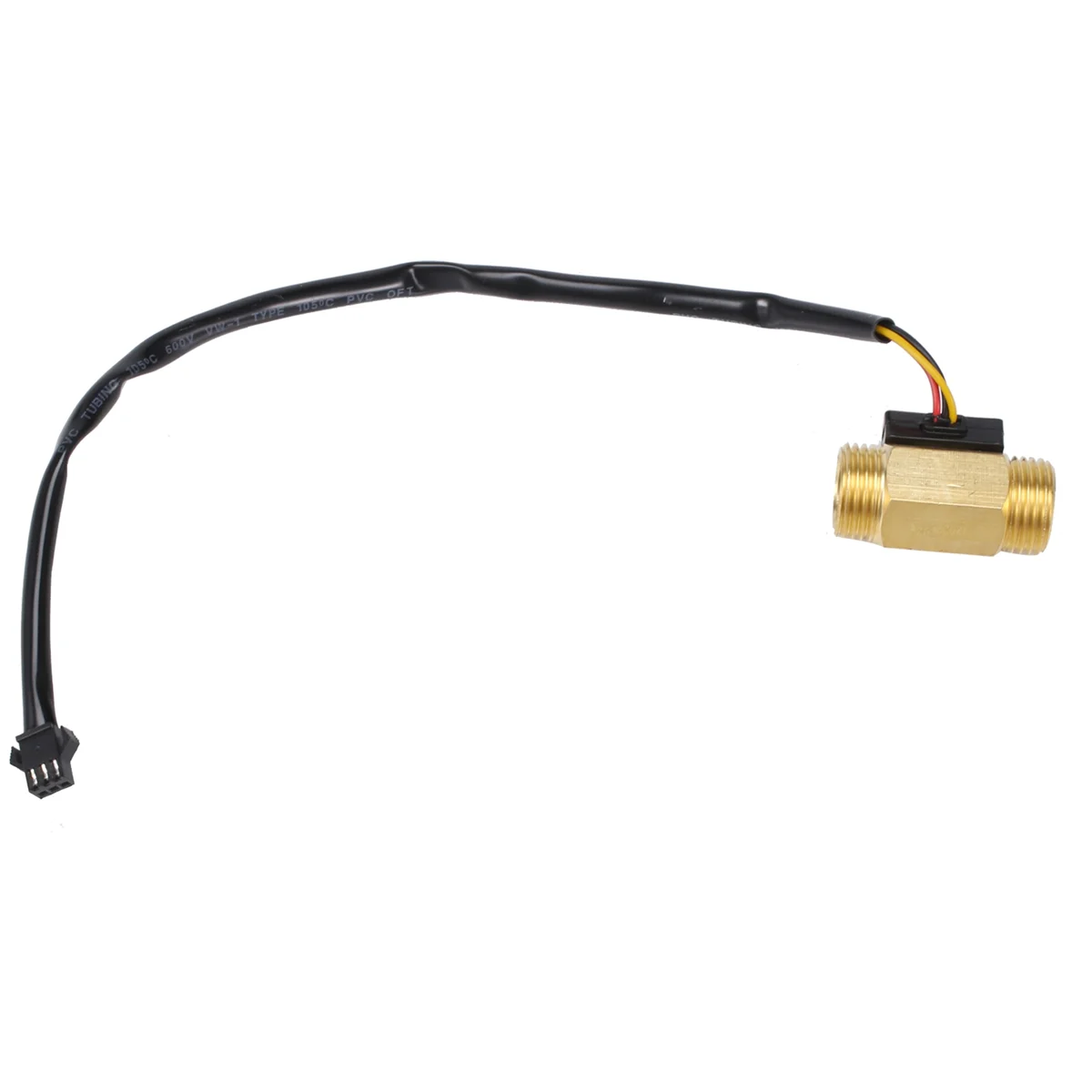 1 pezzo del Yf-B1 sensore di flusso d'acqua della turbina G1 / 2 pollici ottone elettromagnetico interruttore Hall In linea filettatura maschio 1-25 L/Min