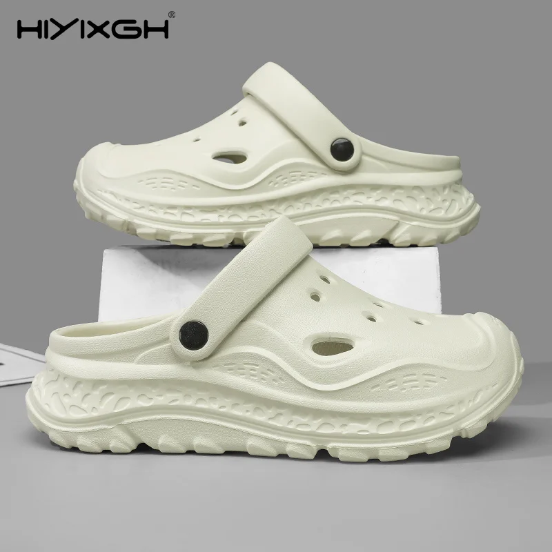 Mens Sandals Casual Summer Clogs for Men Quick-dry Anti-slippery Beach Shoes 2026 New Design Garden Shoes Mans Outdoor Slippers