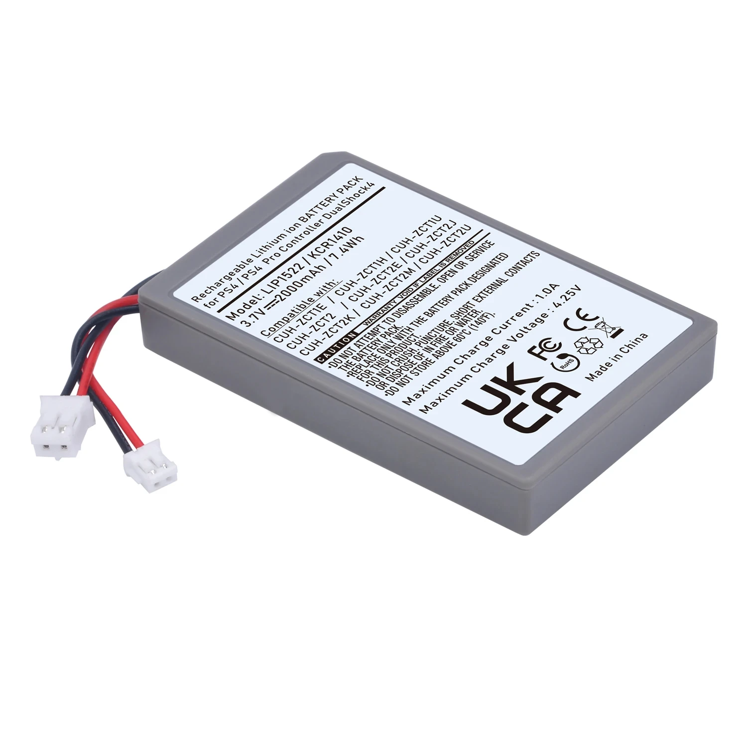 Аккумулятор PS4 на 2000 мА · ч для контроллеров Sony PlayStation 4 DualShock4 V1 V2 KCR1410 LIP1522