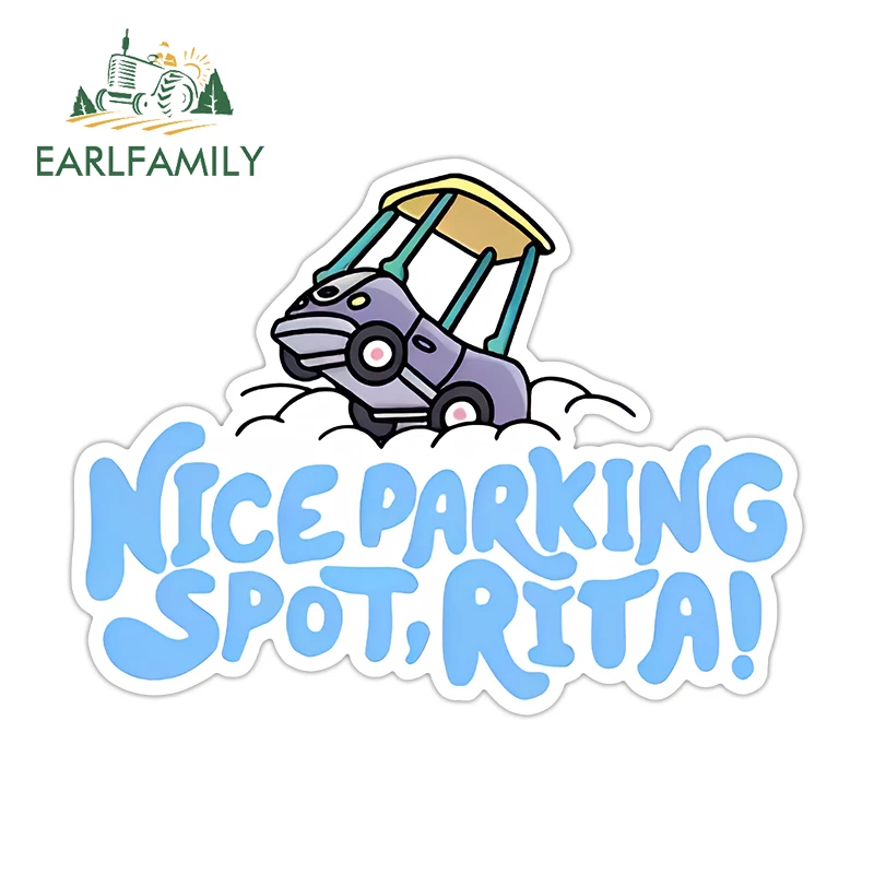 

EARLFAMILY Nice Parking Spot Rita Graffiti Car Sticker Car Accessories Decal Waterproof Vinyl PVC JDM RV Custom Printing