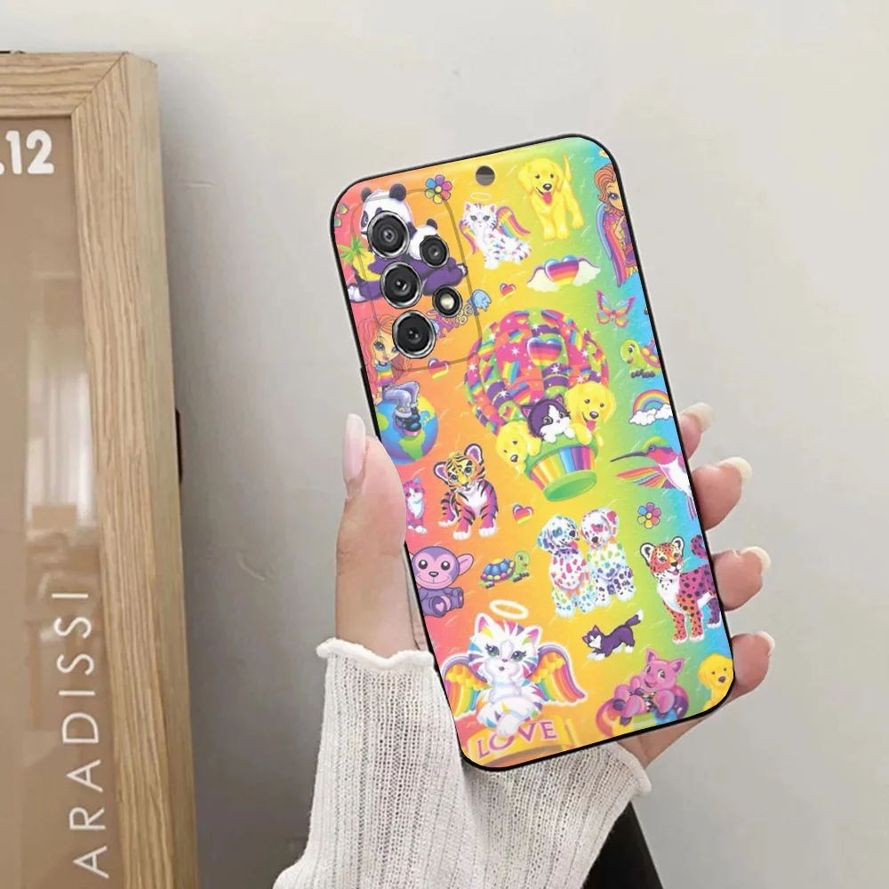 L-Lisa Frank Art Phone Case For Samsung Galaxy A20,A21s,A22,A31,A32,A52,A53,A72,73,A80,A91Soft Black Cover image 6