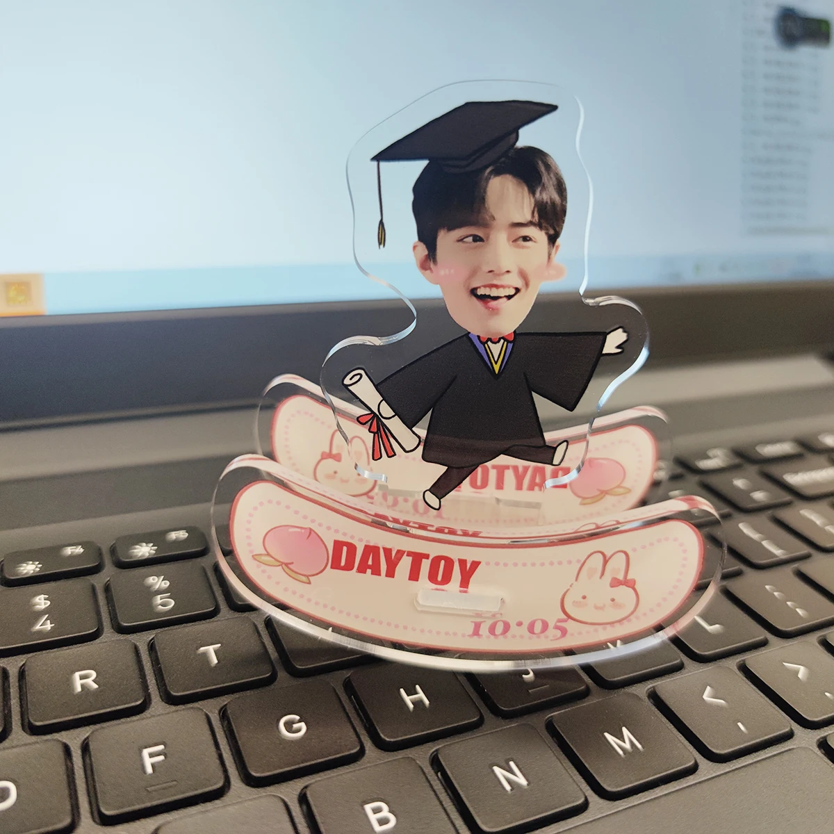 BJYX Xiao Zhan Wang Yibo rocking music desktop decoration rocking boat cute cartoon surrounding aid gift