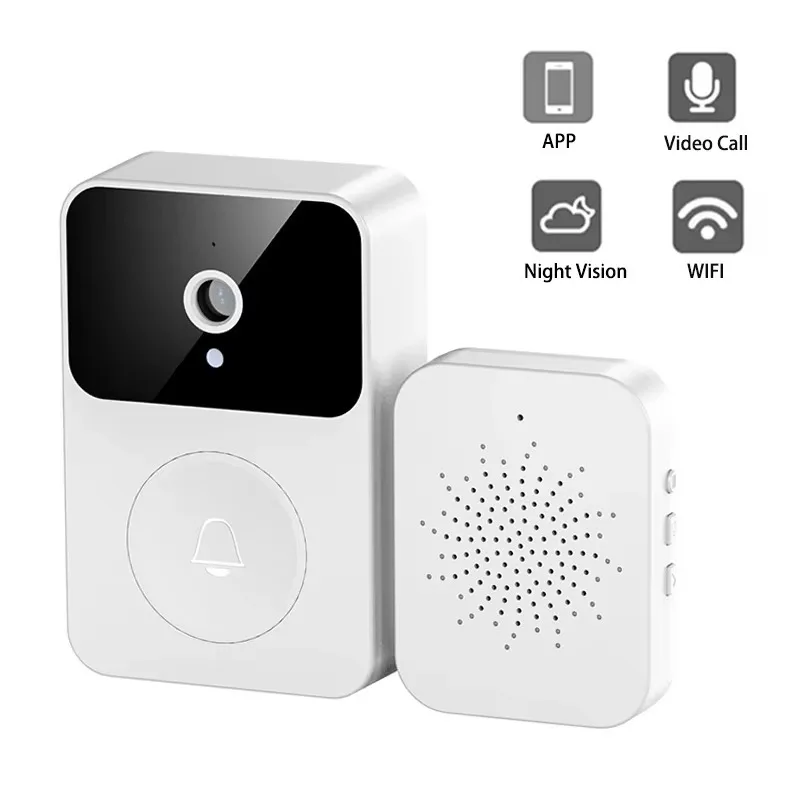 Video Doorbell Wireless Peephole Viewer Door Video Peephole Family Security Doorbell HD Night Vision Anti Doorbells