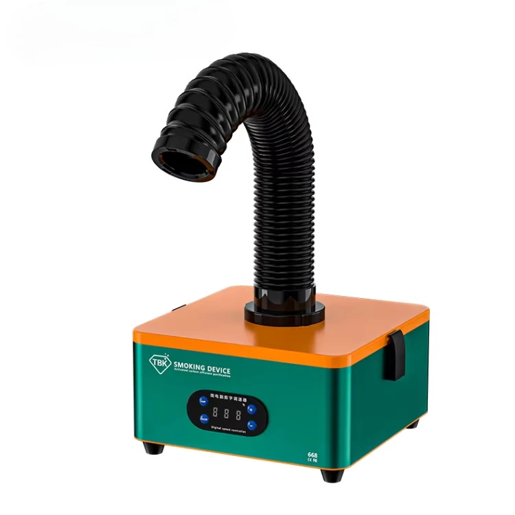 TBK 668 Soldering Welding Smoking Machine Mini High Efficiency Purification for Mobile Phone Motherboard Smoke Absorption Tool