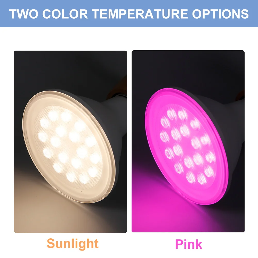 

6 Packs LED E27 Full Spectrum Grow Light Bulb 220V Indoor Potted Flower Greens Hydroponic Cultivation Plant Lamp 110V 6W 10W 16W