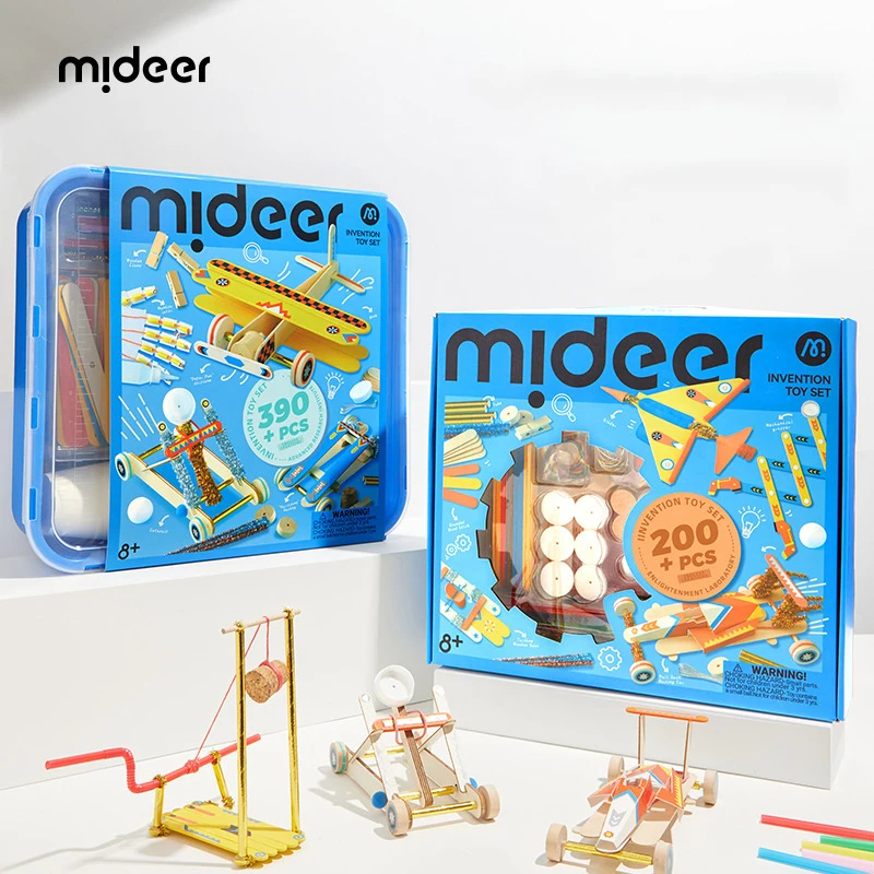 

Mideer 200 + шт. набор игрушек для изобретения, просветляющая лаборатория, детские развивающие игрушки, инвентарь, набор «сделай сам» для детей 8 лет +