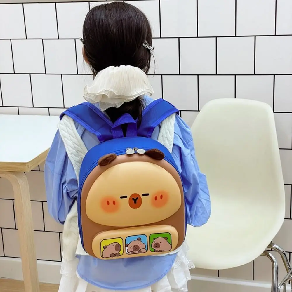High Quality 3D Backpack Capybara Large Capacity Shoulders Bag Waterproof Lightweight Bookbags Back To School