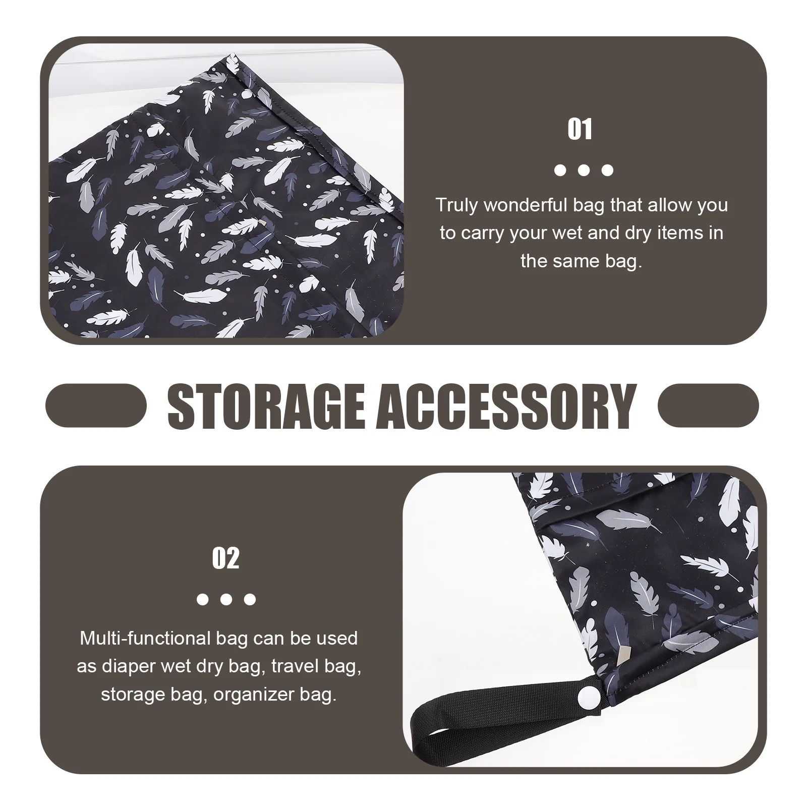 Grande capacidade à prova dwaterproof água saco de armazenamento de fraldas durável resistente ao desgaste portátil organizador de viagem doméstico organizador conveniente
