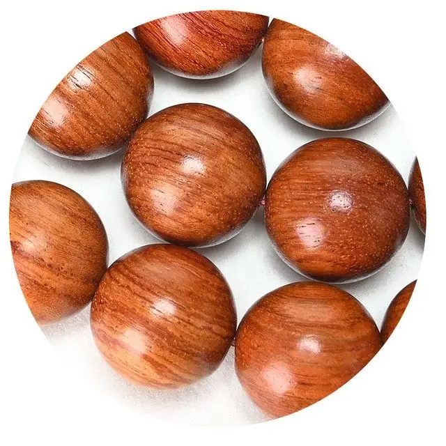 Myanmar Huanghua Pear Handheld Prayer Beads Car Pendant Burma Padauk Wood Knot Sandalwood Meditation Prayer Beads Bracelet