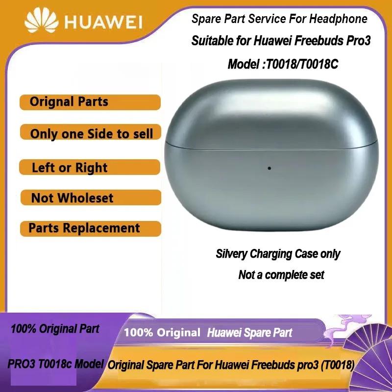 Pièces de rechange d'origine pour écouteurs Bluetooth Huawei FreeBuds Pro 3, étui de chargement simple gauche droite ou accessoires