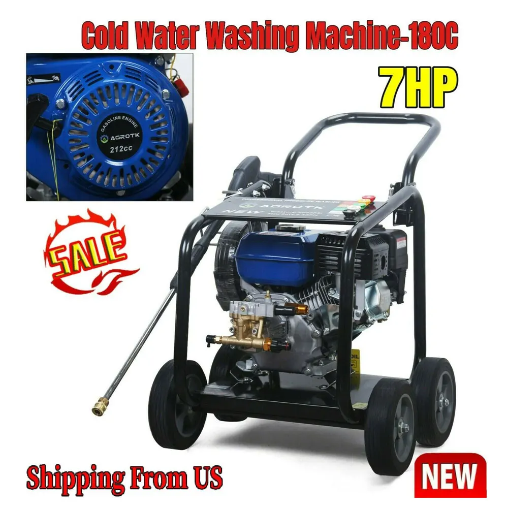 3000PSI High Pressure Washer Cold Water Cleaner Industrial Washing Machine