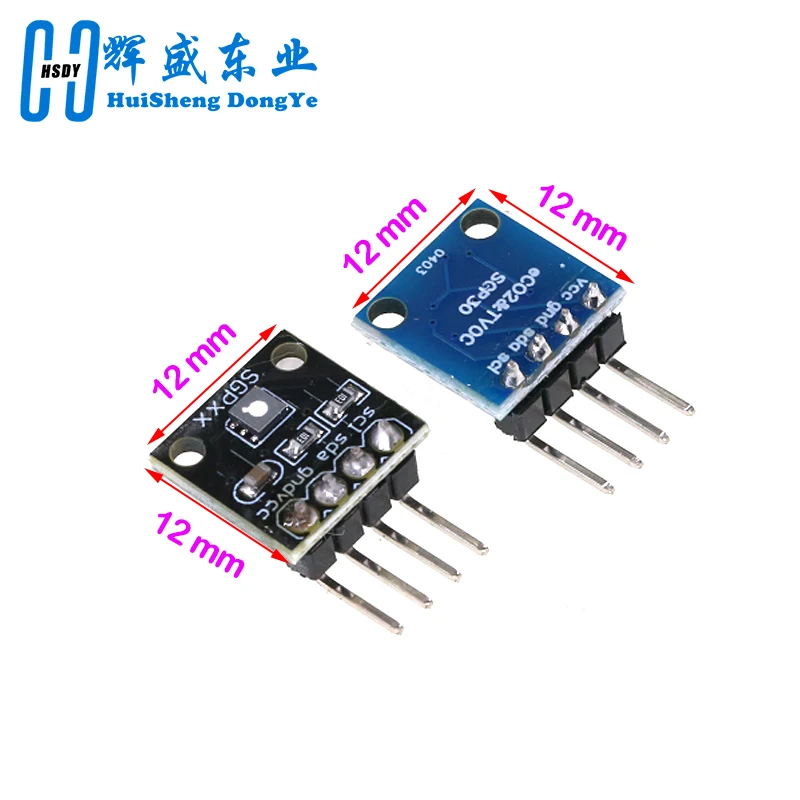 SGP30 Gas Sensor Module TVOC/ECO2 Indoor Air Quality Formaldehyde Carbon Dioxide Measurement Sensor Board IIC I2C Interface