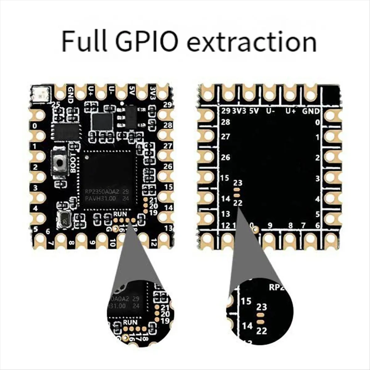 

[ABDH] Плата разработки для Raspberry Pi Pico 2 с отверстиями для монтажа, процессор RP2350-Core-A, двухъядерный процессор RP2350