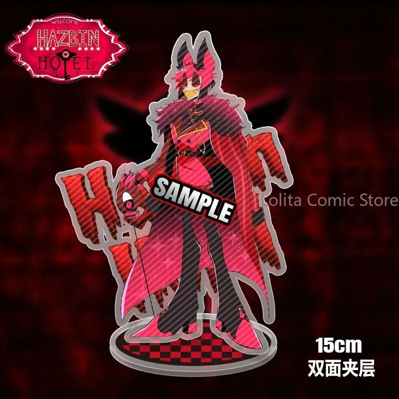 Anime Hazbin Hotel Husk Pentious Acrylic Standee Cute Ornament Acrylic Block Desk Display stand Cosplay photo Props fan gift - view 4