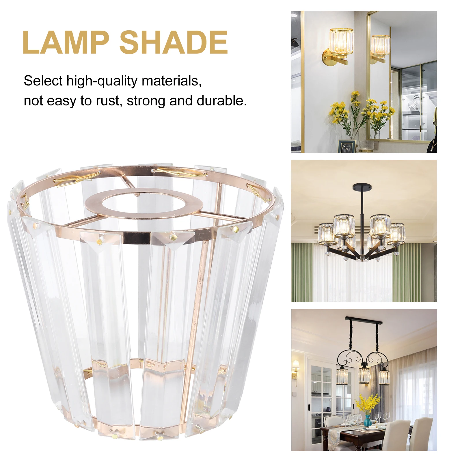 

Абажур в европейском стиле, пыленепроницаемый для спальни, абажур для гостиной, потолочный светильник, железный художественный абажур