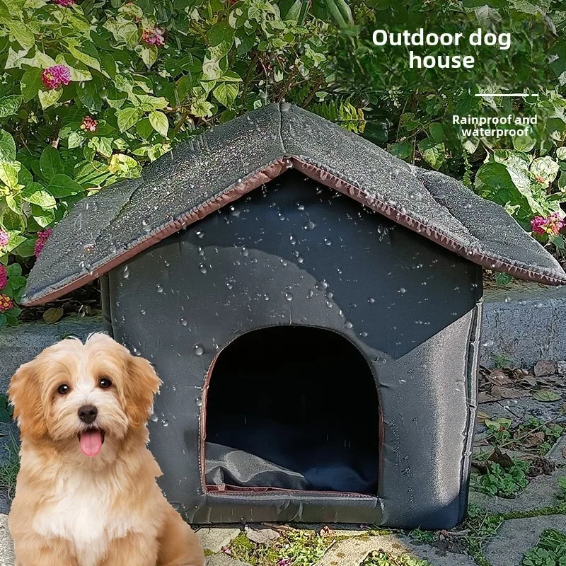 

Pet Outdoor Dog House Closed Dog Nest Rainproof Sunscreen Cold proof Outdoor Stray Cat Nest Cat House