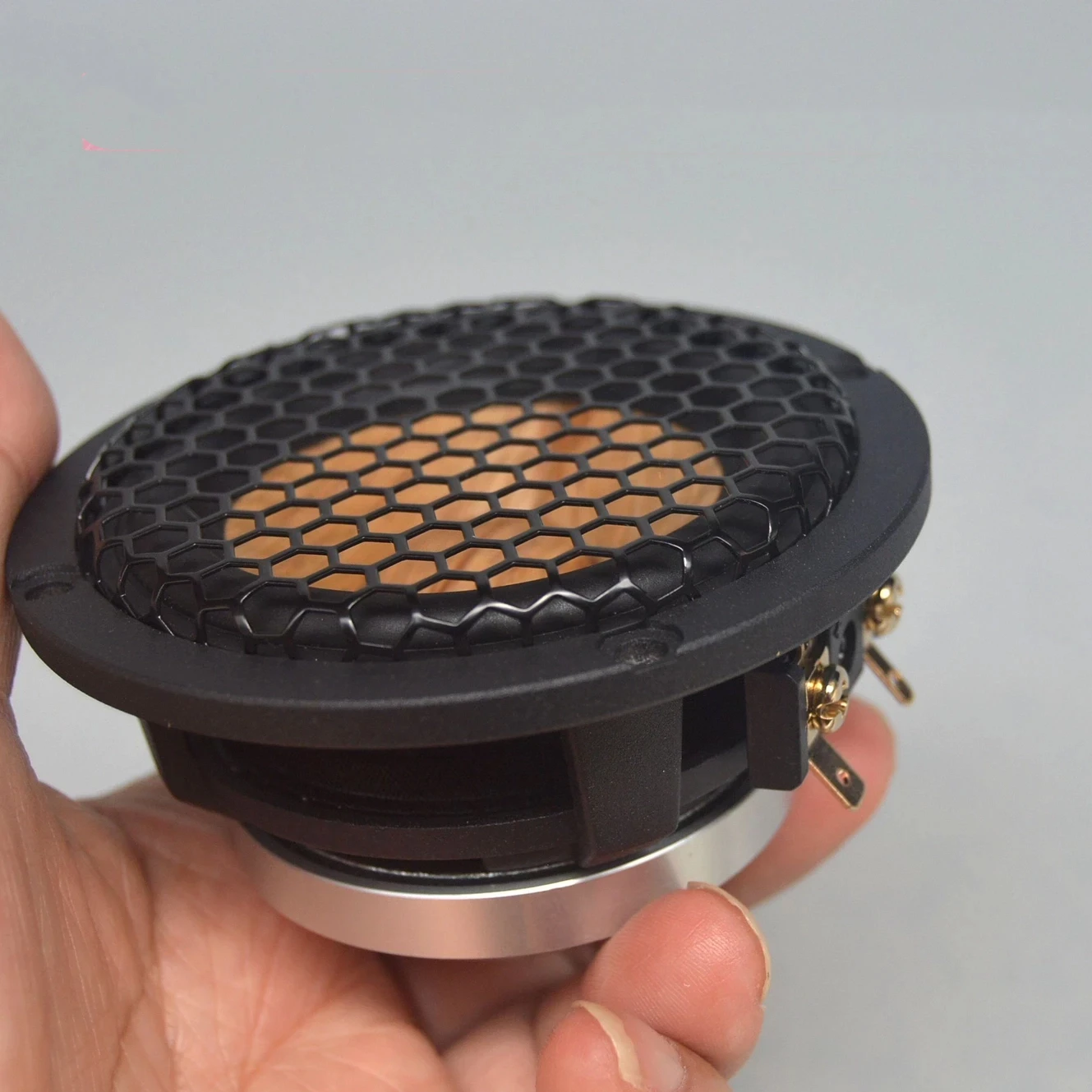 1 Stück GHXAMP 3,5" 91mm Holzfaserkonus Reiner Mitteltöner Auto-Lautsprecher – DSP 3-Wege Aktiv-Upgrade & 3" Center-Mitteltöner 4 Ohm 30W Qts0.752 – Detail 4