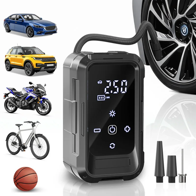 Portable Electric Wireless Car Air Pump Smart Tire Inflator Universal Multifunctional Inflator for Sedan SUV Off-road Bike