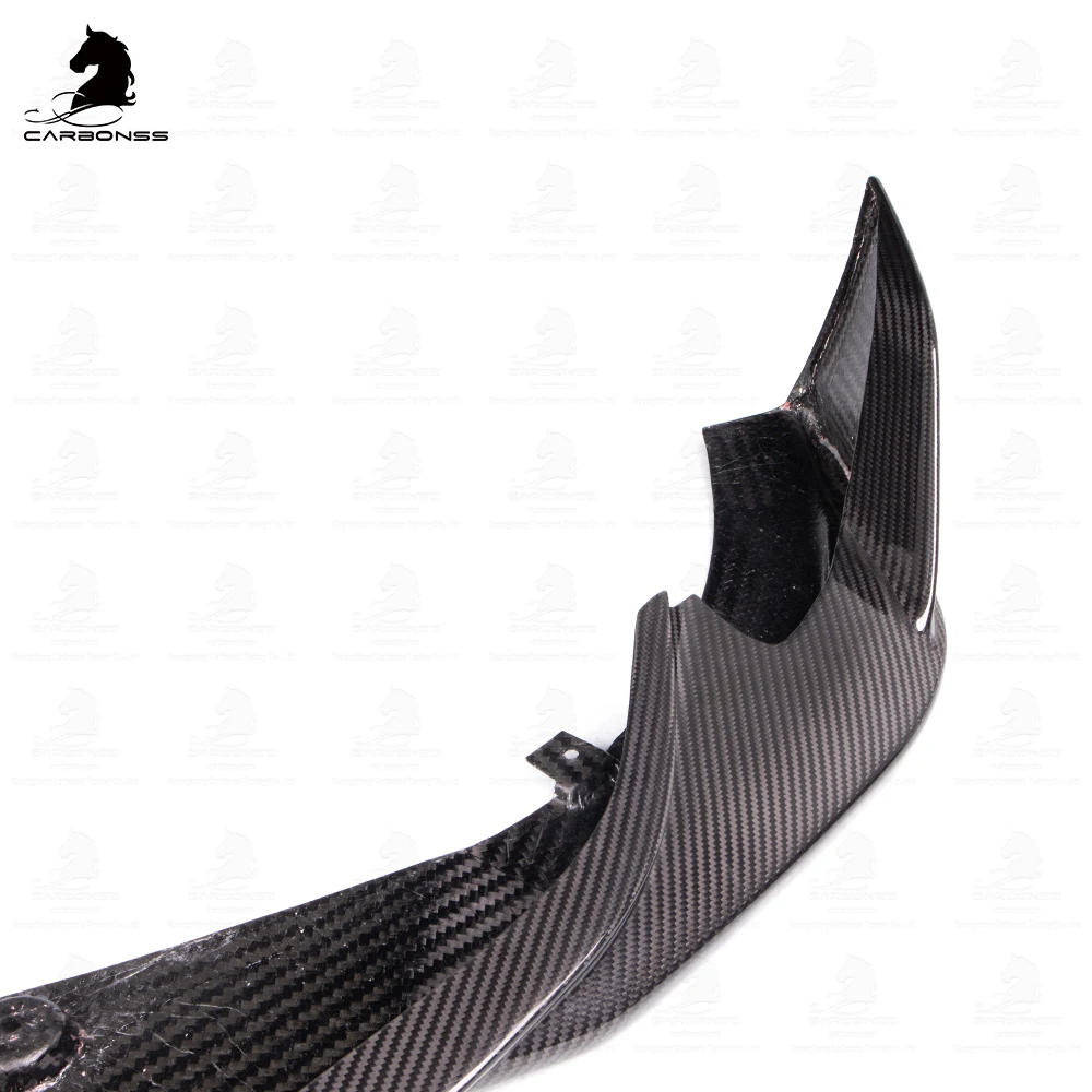 For Tom's Type Carbon Fiber Front Bumper Lip For Toyota Supra A90 MK5 Car Bumper Spoiler Front Lip 2019+
