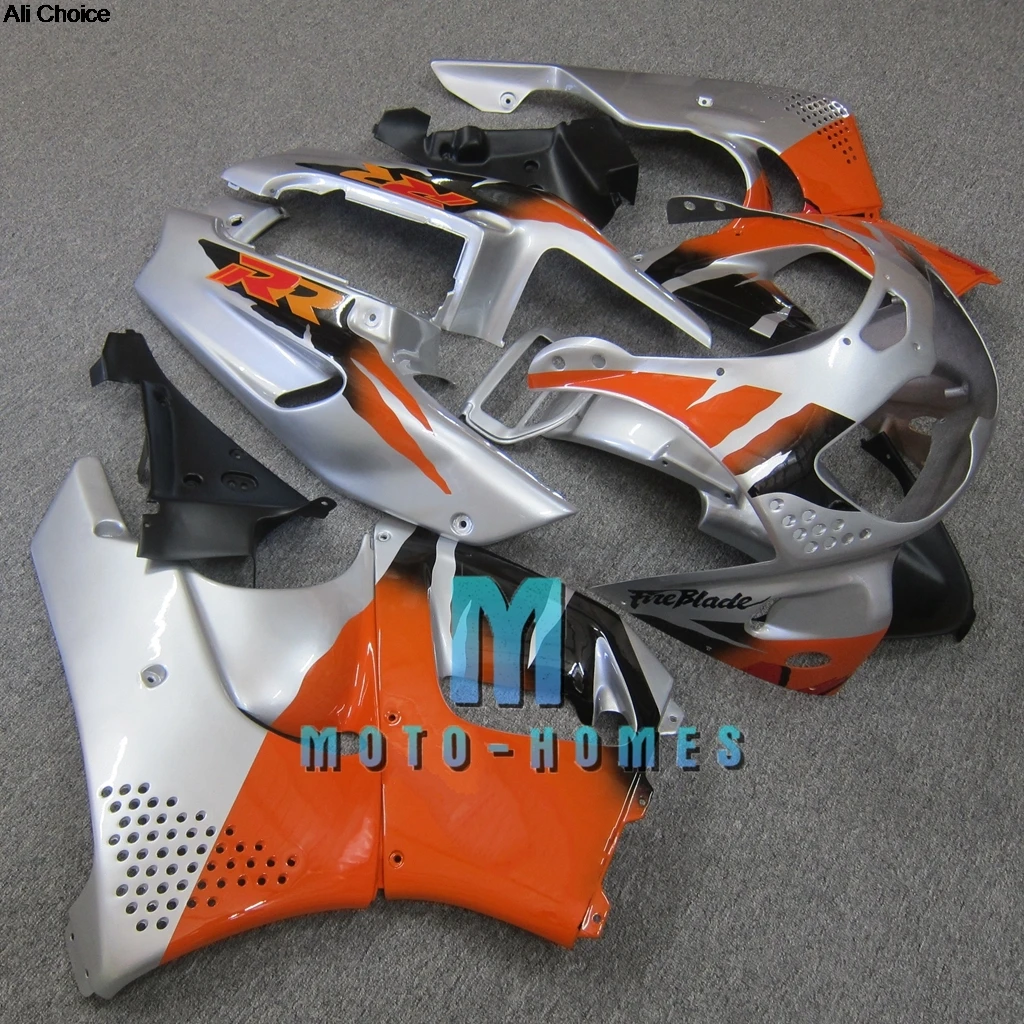 ABS Fairing Set for Honda CBR900RR 893 CBR893 1996 1997 96 97 Road/Sport Free Custom Aftermarket Fairings Kit Silver Orange