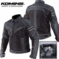 KOMINE JK006 chaqueta de primavera transpirable Denim malla carreras paseo alto rendimiento ropa resistente a caídas chaqueta de motocicleta