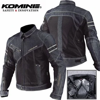 KOMINE JK006 Jacket Spring Breathable Denim Mesh Racing Ride High-performance Drop…