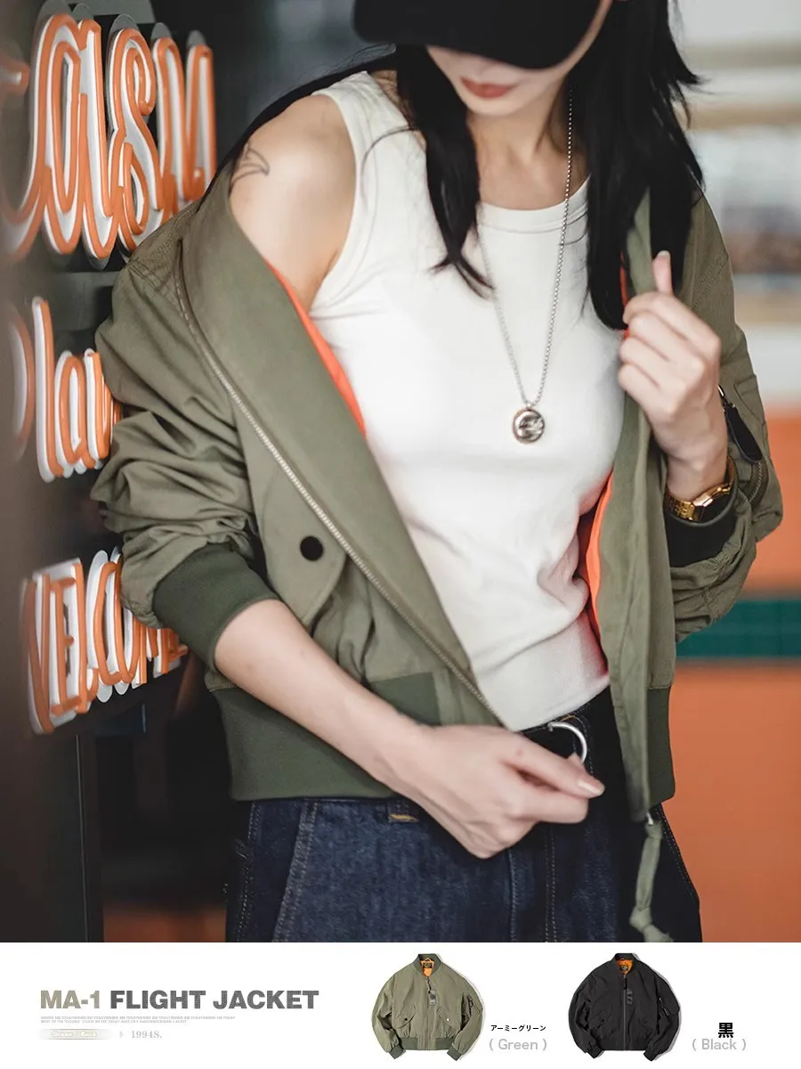 blouson-maden-pour-femme-style-retro-americain-pilote-air-force-en-pur-coton-tenue-de-baseball-fermeture-eclair-coupe-reguliere-ample-pour-l'automne