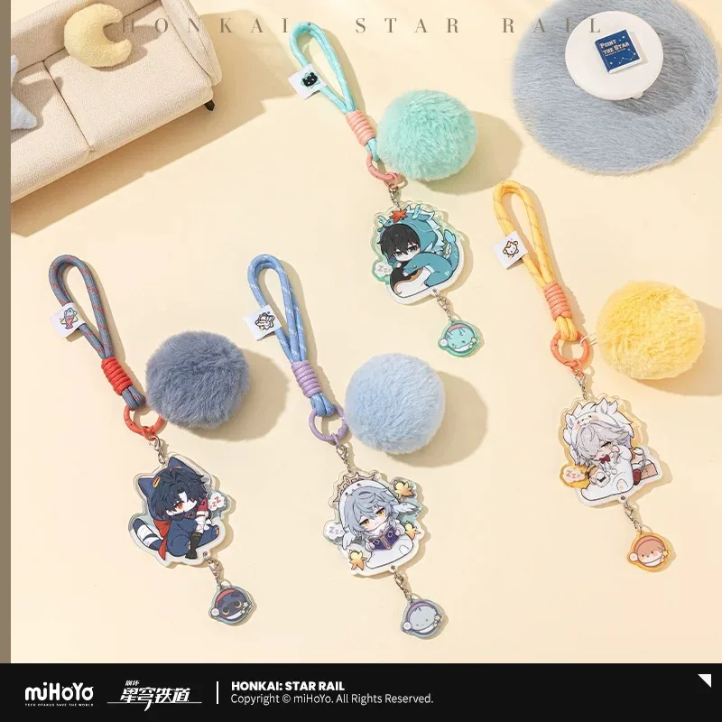 

miHoYo Official Genuine Honkai Star Rail Boys' Dormitory Series Q Version Acrylic Pendant DanHeng Blade Sunday Cosplay Anime