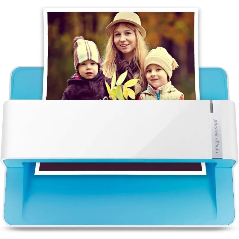 Photo Scanner ePhoto Z300, Scans 4x6 inch Photos in 2 Seconds, Auto crop and deskew with CCD Sensor, Supports and PC