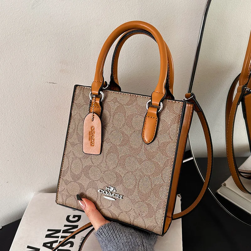 

2025 Floral Print Square Bag - Women's Classic Shoulder Purse, Versatile Crossbody Handbag for Work & Travel