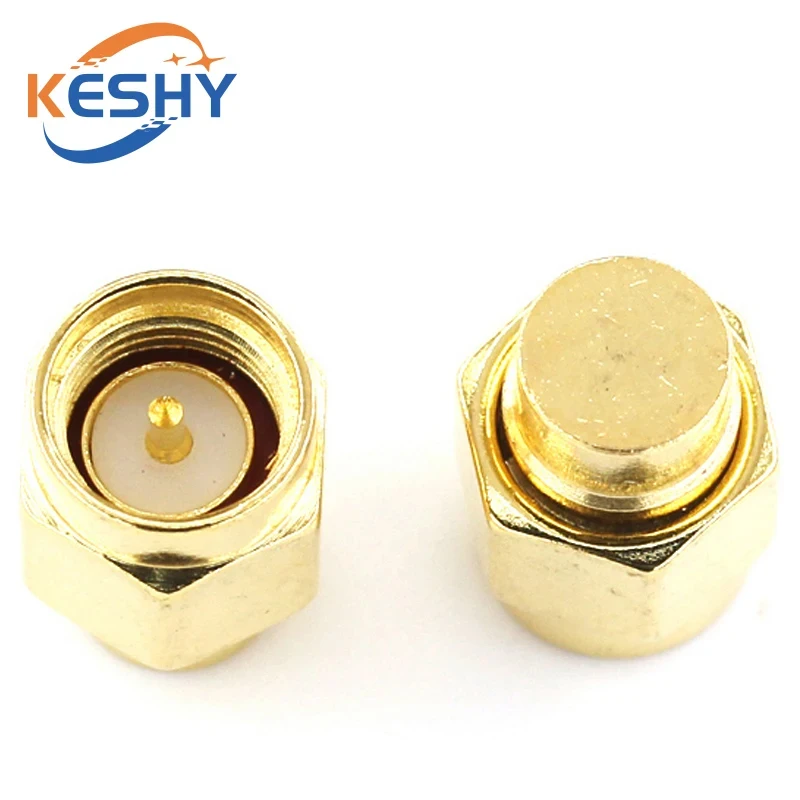 Aksesori Konektor Tutup Berlapis Emas Beban Dummy Penghentian Koaksial RF Jantan SMA 2W 6GHz 50 Ohm