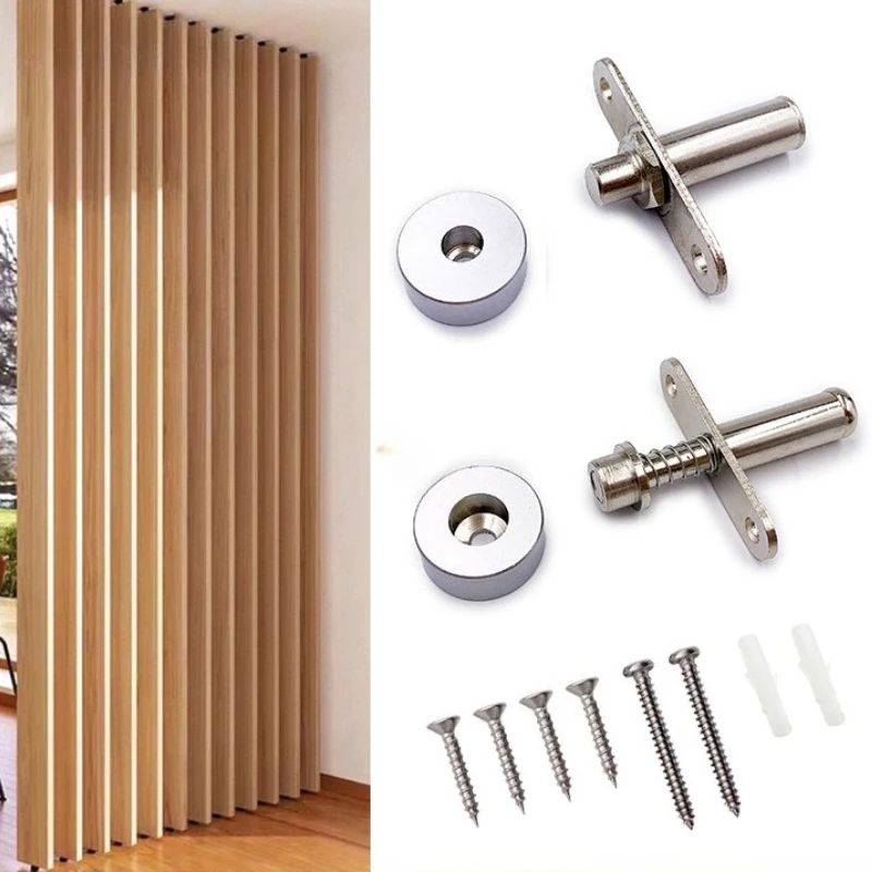 360-Grad-Verdecktes Drehzapfenscharnier-Set für Holzlamellen, Gitter, Trennwände und Raumteiler – Detail 1