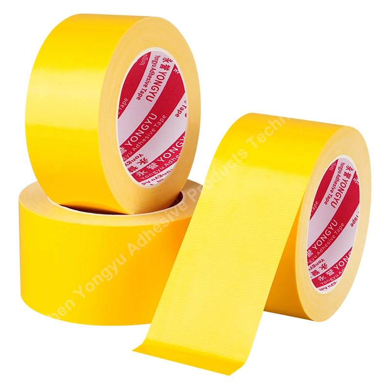 Yellow heavy-duty durable tape is tough and suitable for social distancing, gym sports, schools, restaurants, equipment, etc