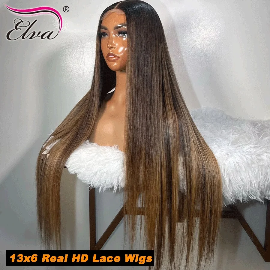 250% الكثافة العظام مستقيم العسل شقراء اللون شعر مستعار 13x6 ريال HD الدانتيل أمامي غلويليس باروكة من شعر طبيعي قبل قطعها جاهزة للارتداء #1