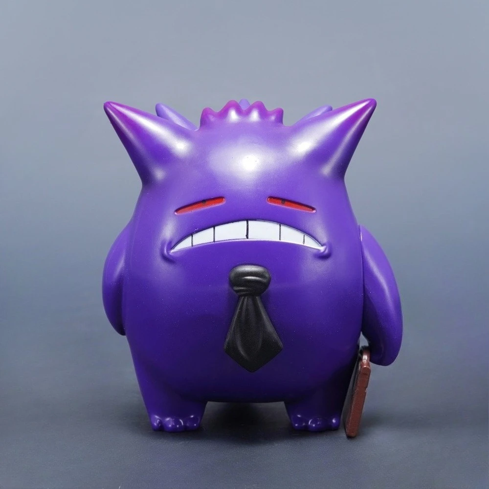 

PokéMon Gengar COS Statue of Liberty Anime Figure Cute Q version Office Worker Gengar Collection Model Toys Desktop Decor Gifts