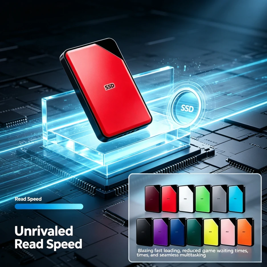 Original NEW SE Green / Navy Blue / Red Portable External Hard Drive High Speed Storage Disk for Windows Laptop Desktop PC