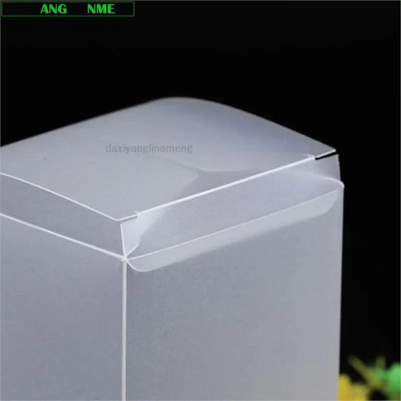 50pcs/lot NEW Stock Pvc Translucent Packing Box Pp Plastic Matting Box Rectangle Cosmetics Gift Box Pet Plastic Box Customize