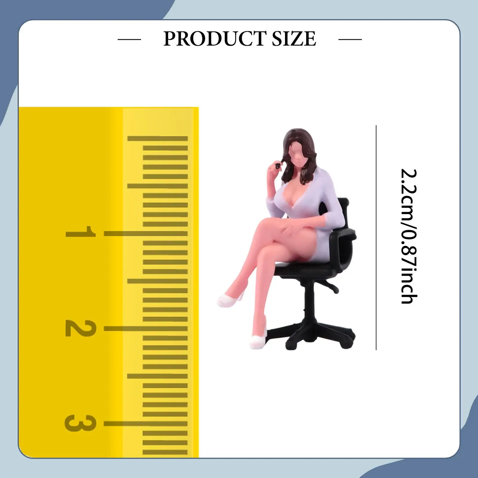 1/64 Scale Writer Model Mini Figure Stimulated Role Play Dioramas Tiny People