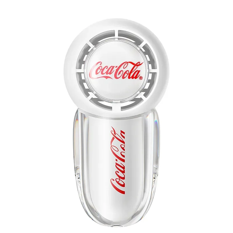 Coca Cola draagbare handventilator, 3 windsnelheden, mini-handventilator, USB oplaadbaar, langdurige hogesnelheidsventilatoren voor reizen, winkelen